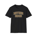 Motherhood T-Shirt — Leopard Print Varsity Style Mom Tee