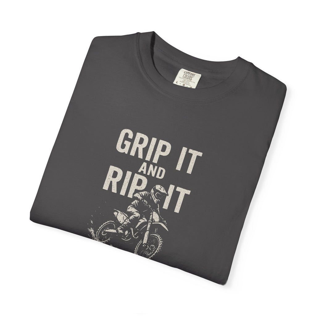 Grip It and Rip It Dirt Bike Tee | Vintage Bike Graphic T-Shirt