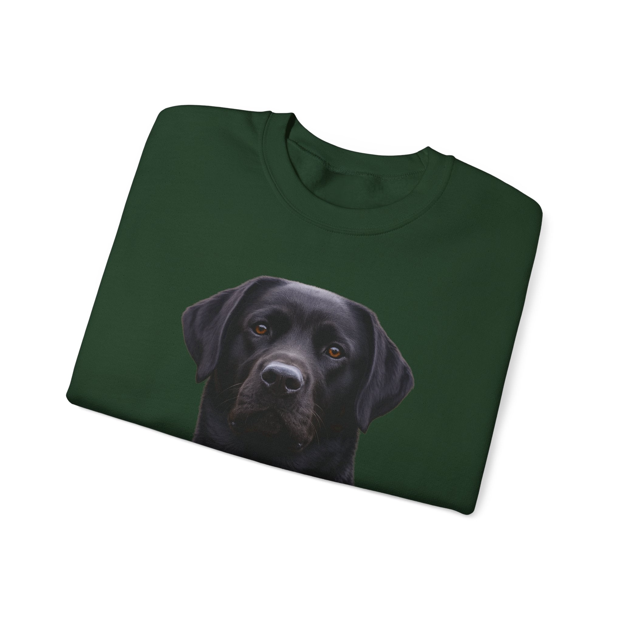 Black Labrador Portrait Sweatshirt | Dog Face Crewneck