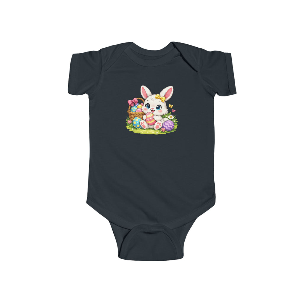 Easter Bunny Infant Bodysuit — Cute Pastel Bunny & Easter Eggs