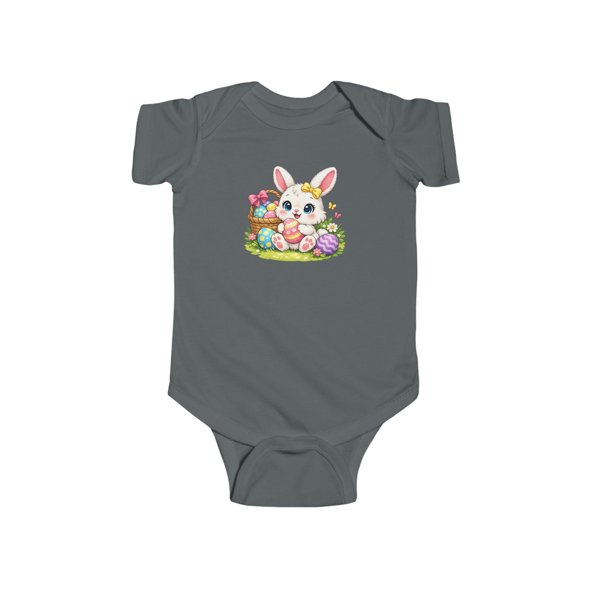 Easter Bunny Infant Bodysuit — Cute Pastel Bunny & Easter Eggs