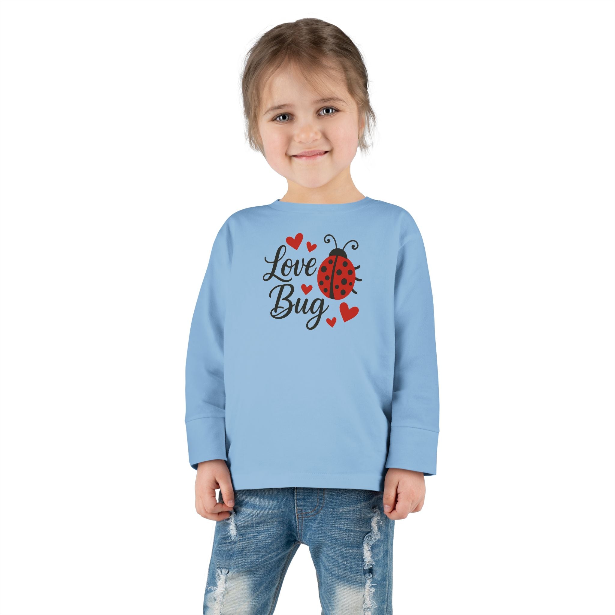 Love Bug Valentine's Toddler Long Sleeve Tee
