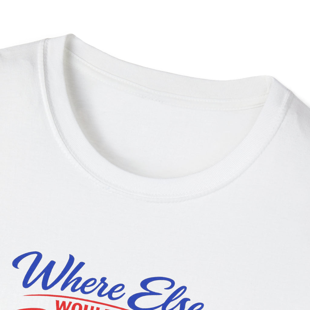 Where Else Would You Rather Be Right Here Right Now Buffalo T-Shirt | Buffalo Silhouette Tee