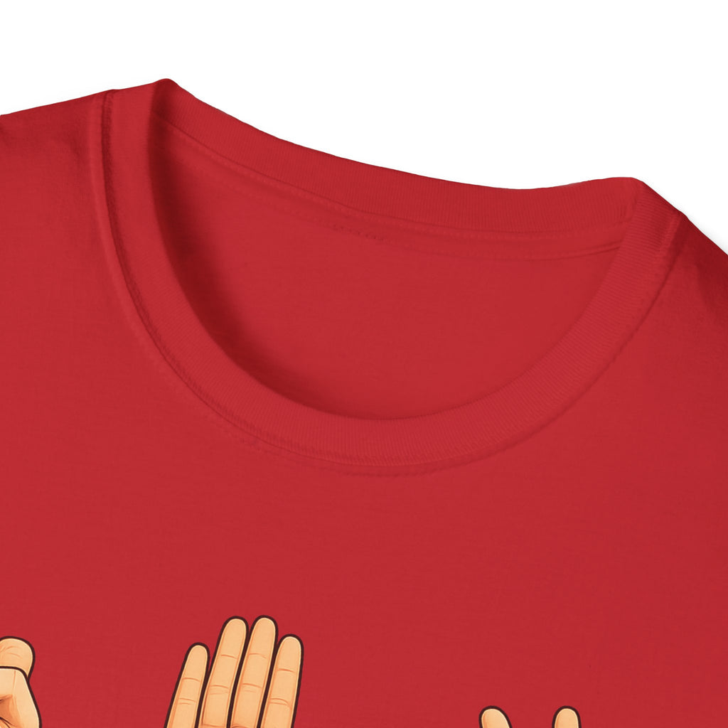 Rock Paper Scissors T-Shirt | Hand Emoji Design, Casual Tee
