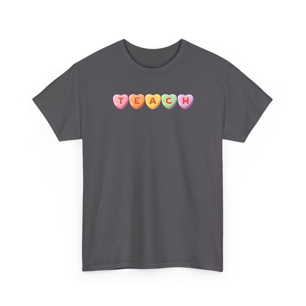 Valentine's Day TEACH Unisex Cotton Tee