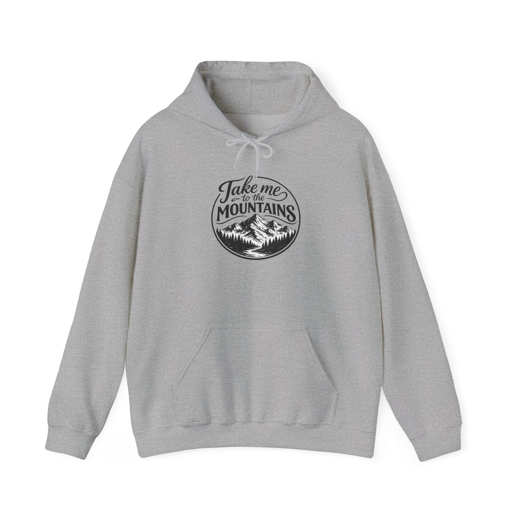 Take Me To The Mountains Hoodie — Adventure Graphic Pullover for Hikers
