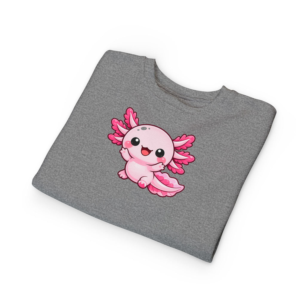 Pink Axolotl Toddler Sweatshirt | Cute Sea Creature Kids Top