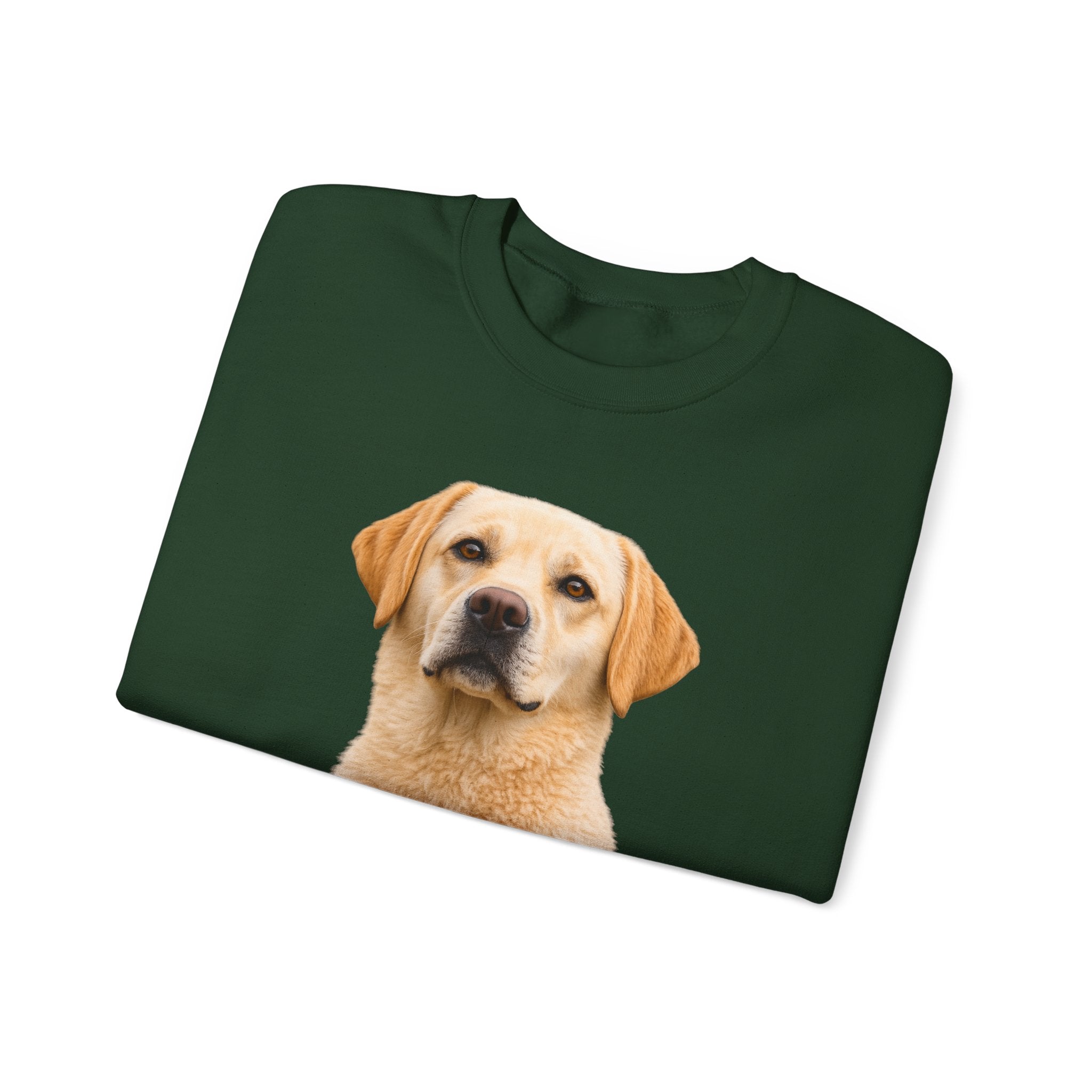 Yellow Labrador Retriever Portrait Sweatshirt | Dog Face Crewneck