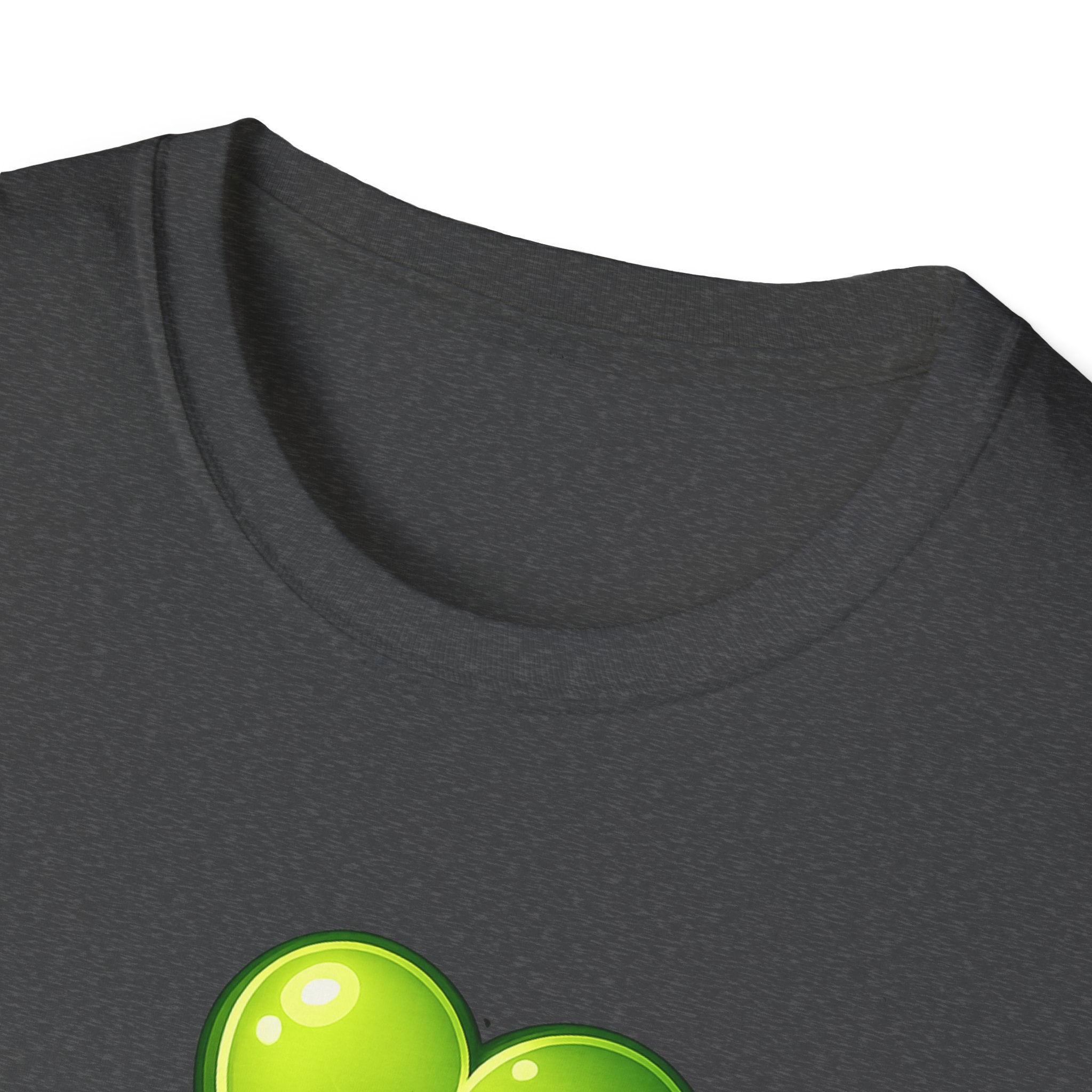 Green Shamrock with heart T-Shirt | Shamrock St. Patrick's Day Tee
