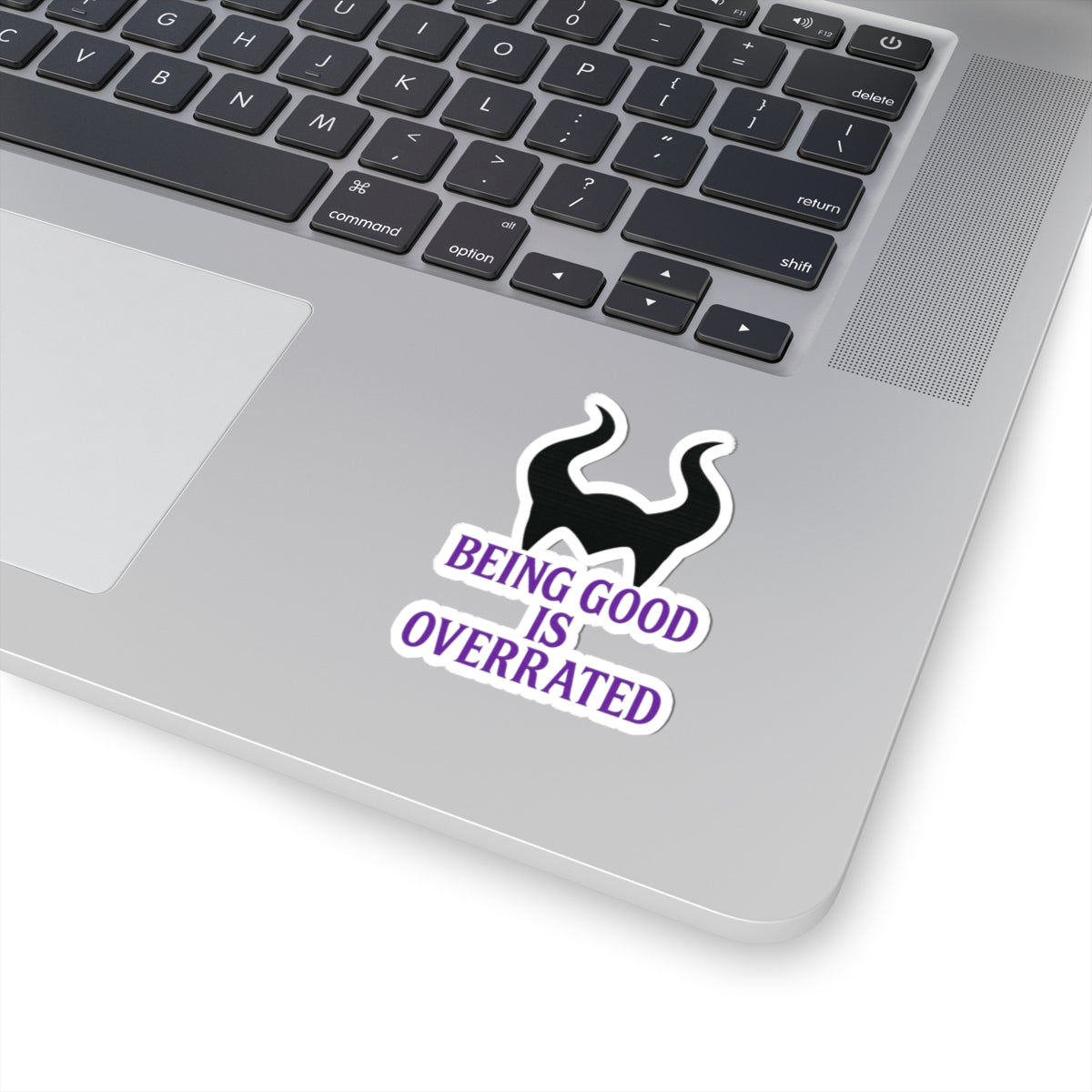 Maleficent Horns Being Good Is Overrated Sticker | Kiss-Cut Sticker