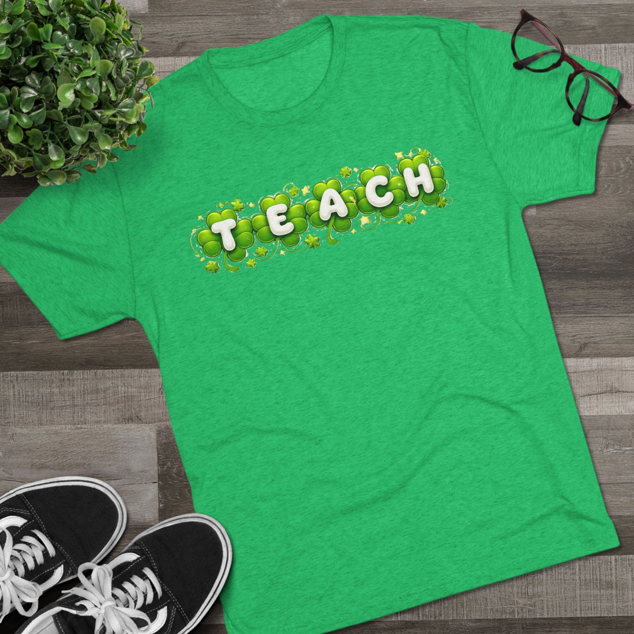 Teach Shamrock T‑Shirt — St. Patrick’s Day Teacher Gift