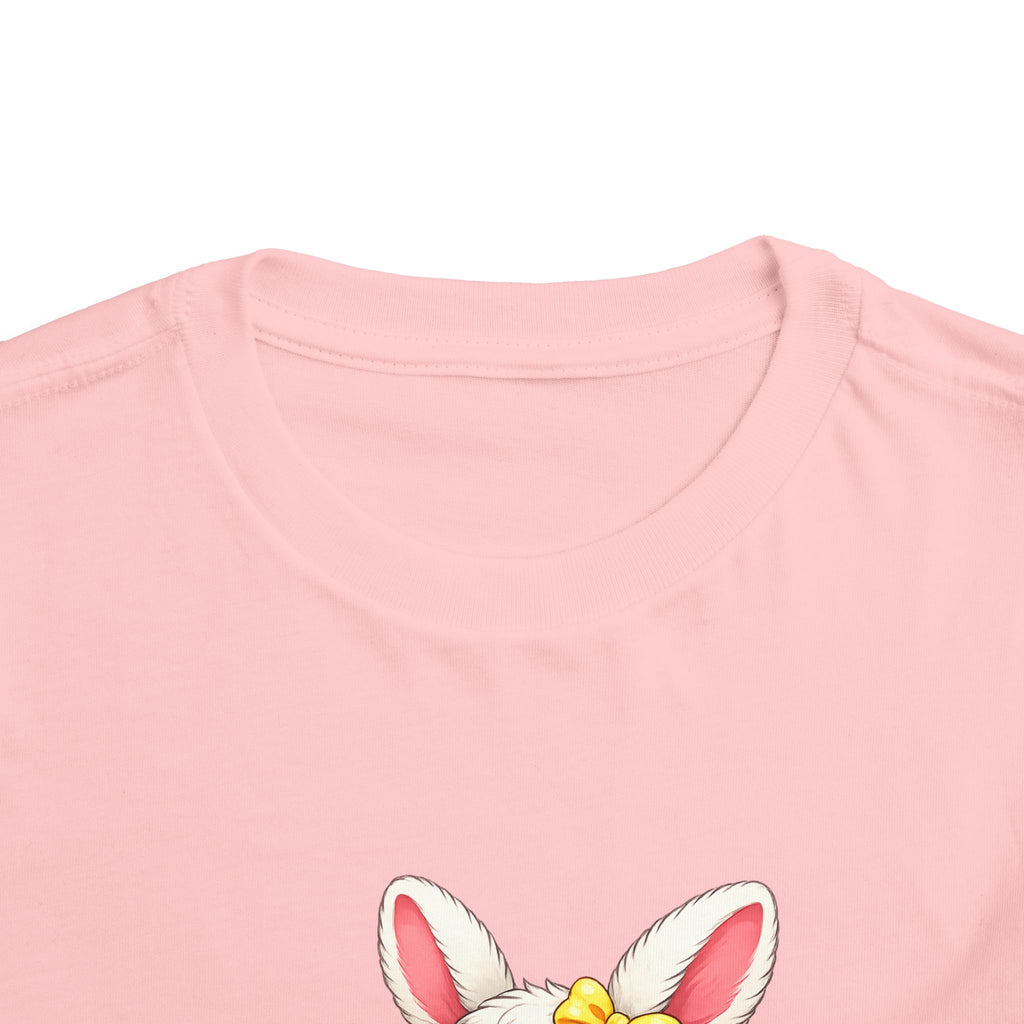Easter Bunny Toddler Tee — Cute Baby Bunny with Easter Eggs