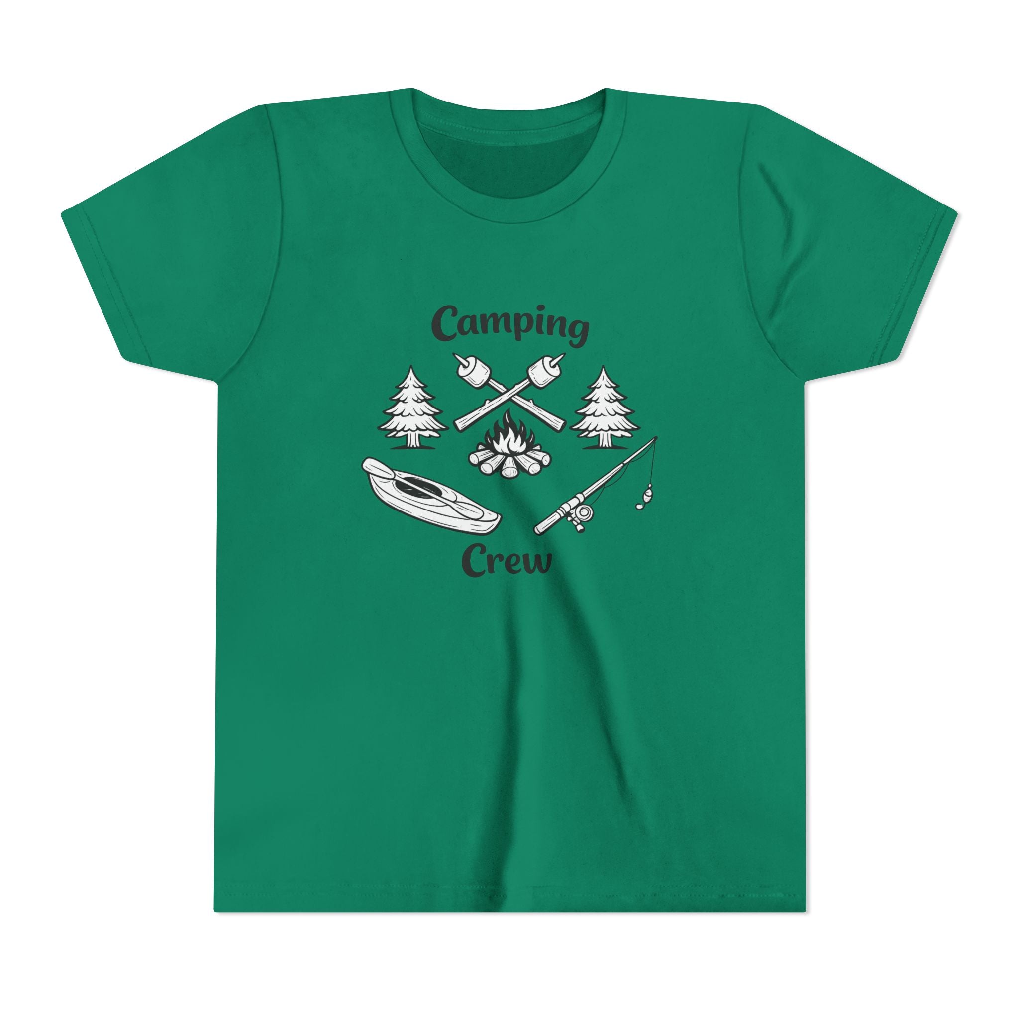 Camping Crew Youth Tee | Kayak, Campfire, Fishing Outdoors