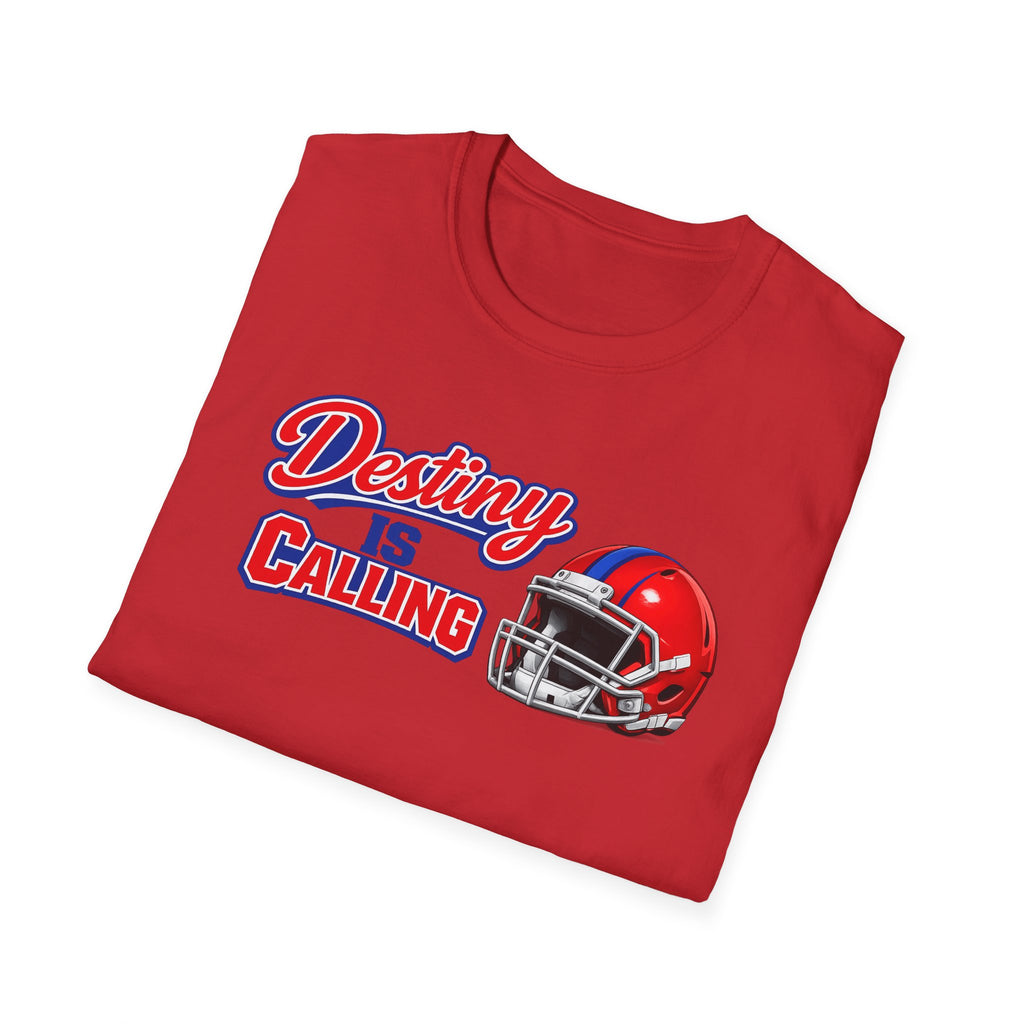 Destiny Is Calling Football Helmet T-Shirt | Sports Team Tee