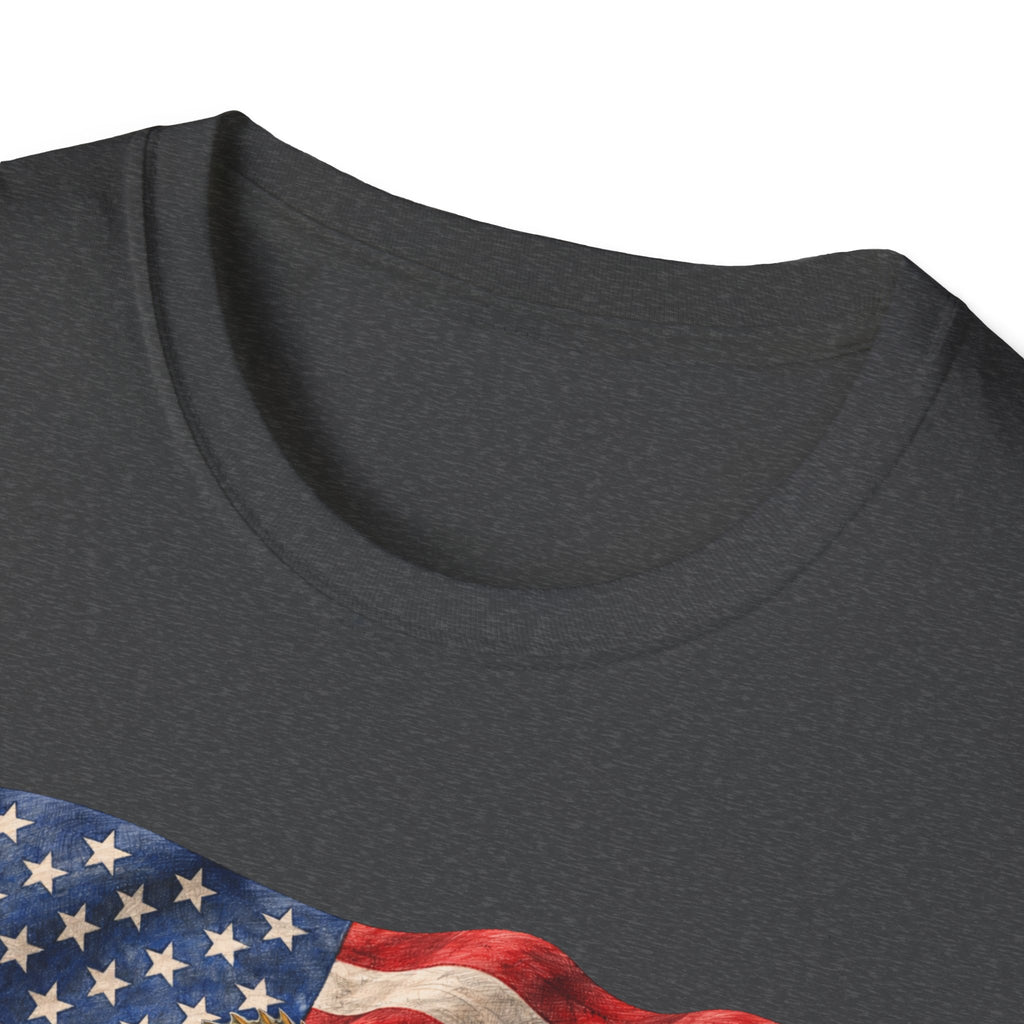 Bass American Flag Unisex Softstyle T-Shirt
