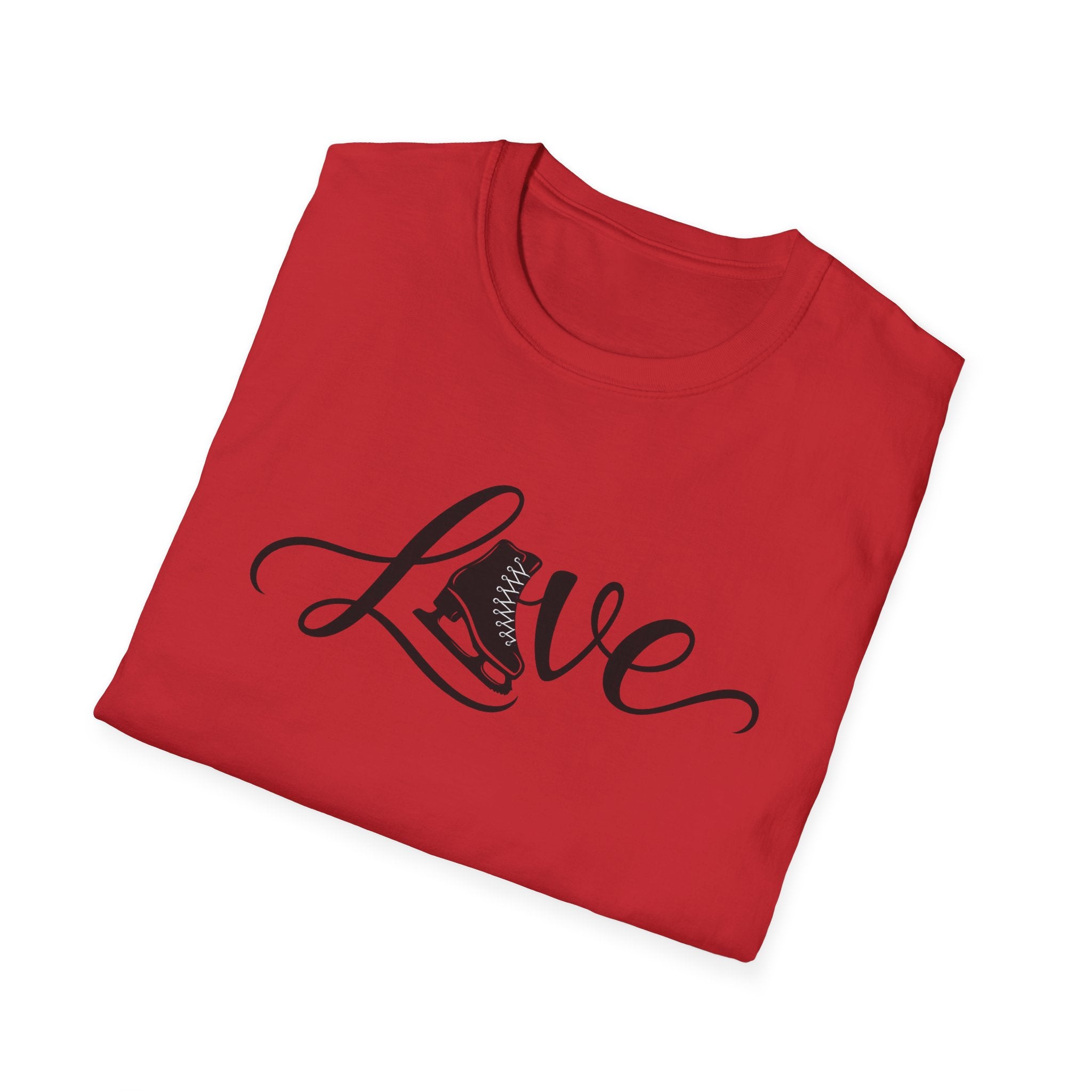 Love figure skating Unisex Softstyle T-Shirt