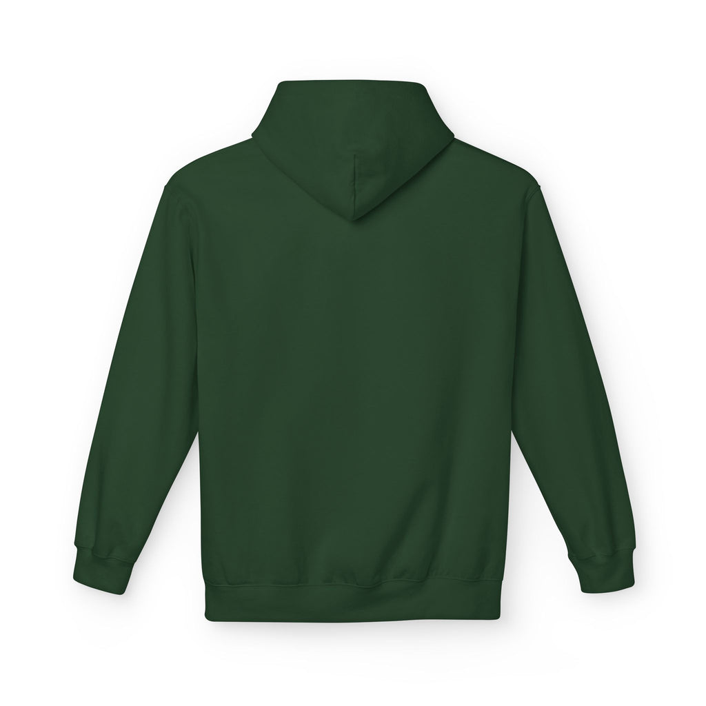 Sitting Labrador Dog Hoodie | Minimal Small Dog Silhouette, White Pullover