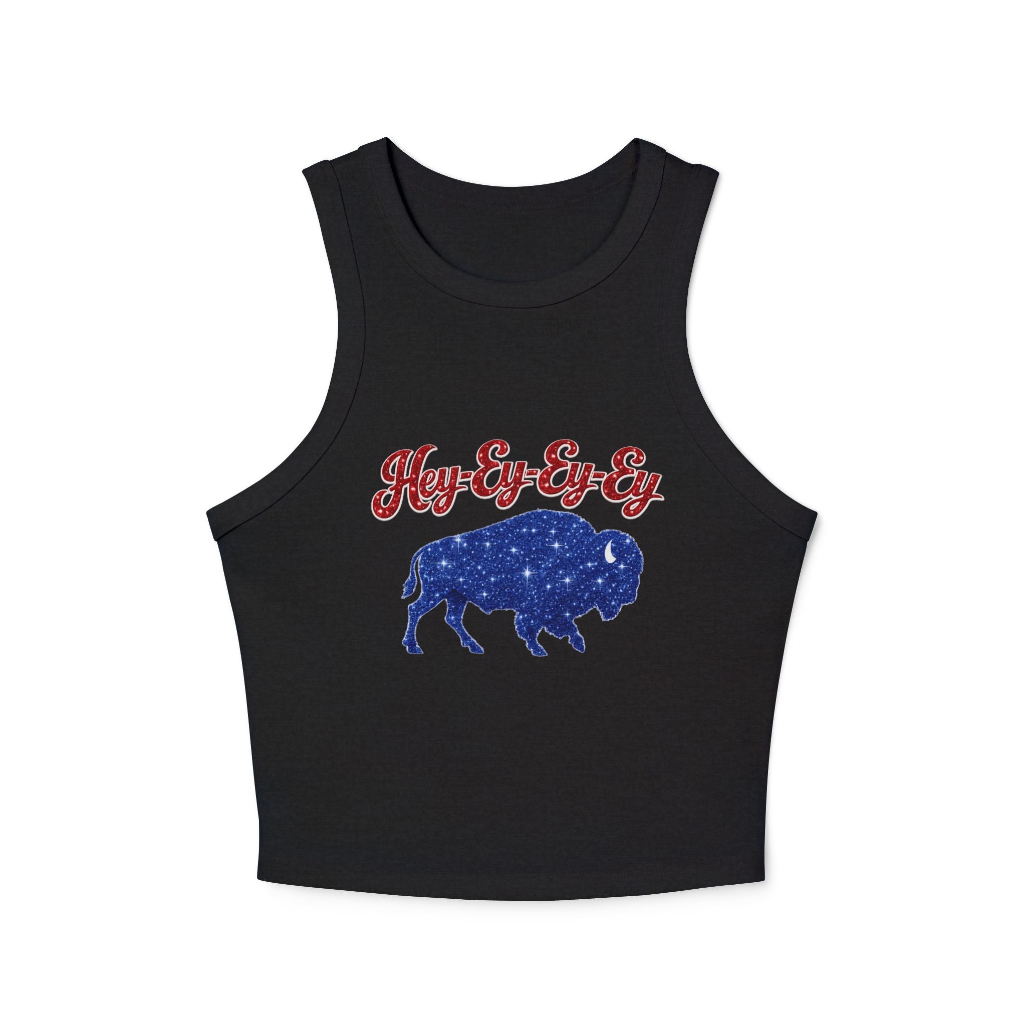 Hey-Ey-Ey Eyed Buffalo tank top | Buffalo silhouette galaxy print