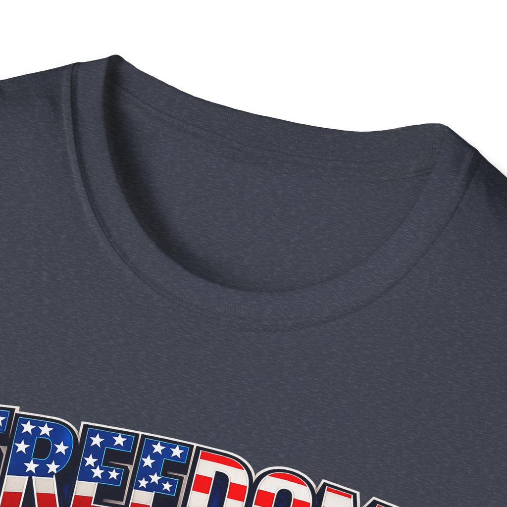 Freedom Flag T-Shirt — Patriotic USA Stars & Stripes Tee for 4th of July