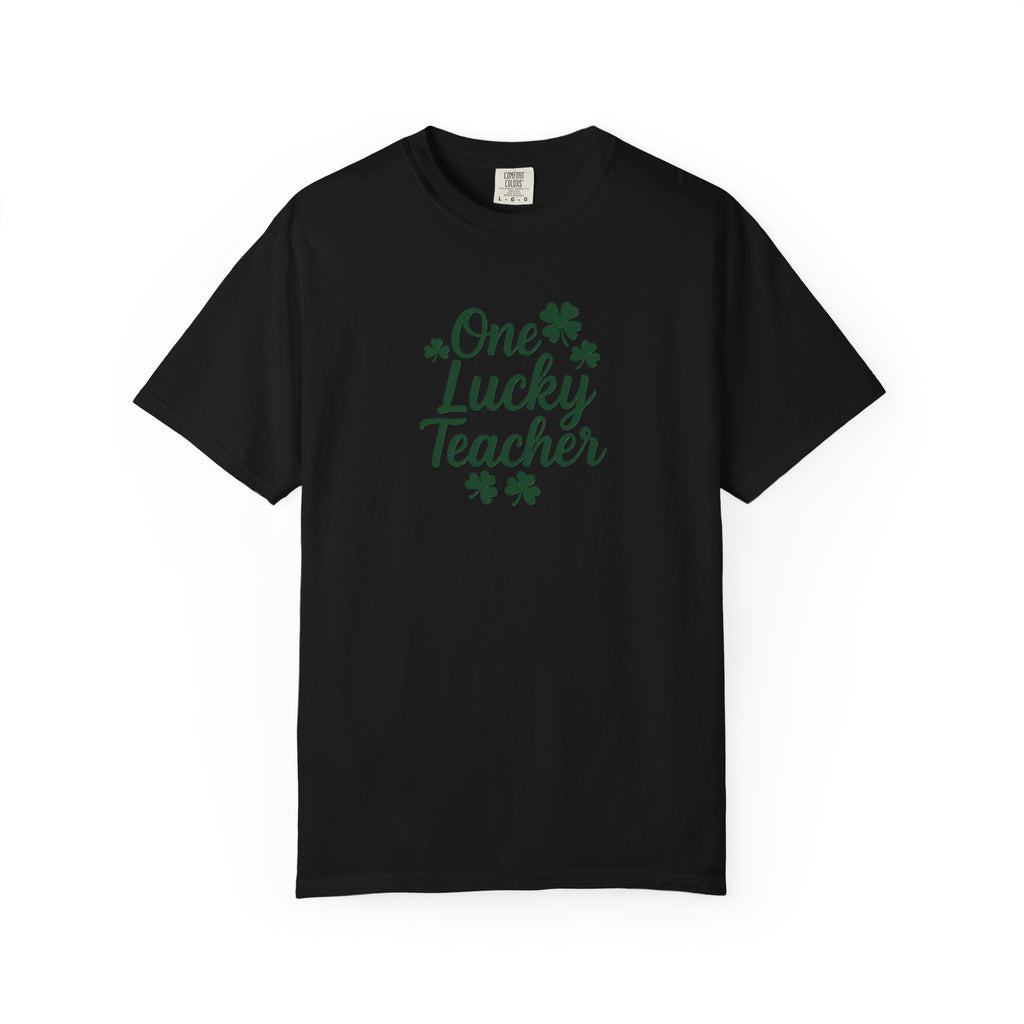 One Lucky Teacher T-shirt | St. Patrick's Day Shamrock Teacher Tee