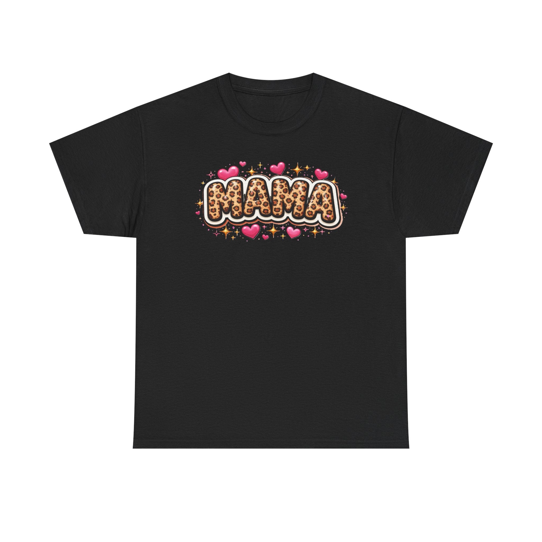 MAMA leopard print Unisex Cotton Tee