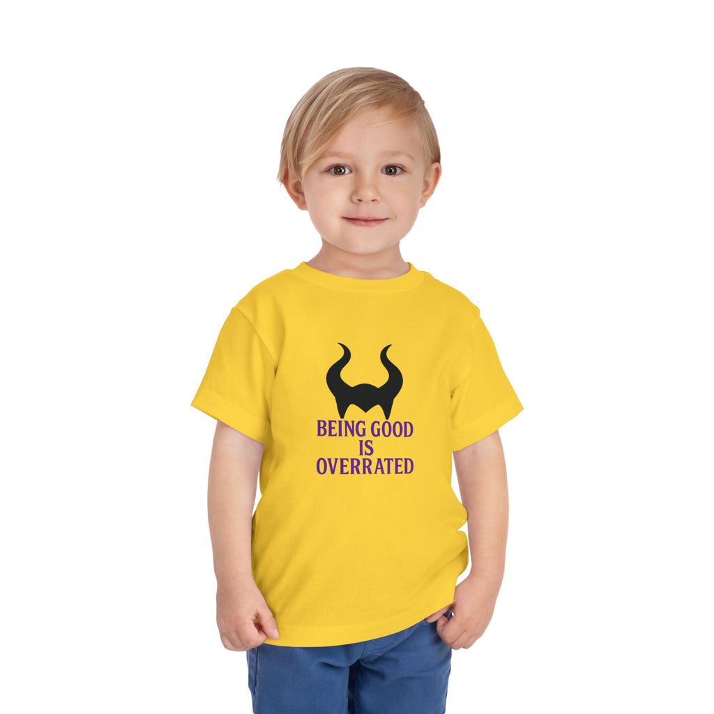 Maleficent Being Good Is Overrated Toddler Tee