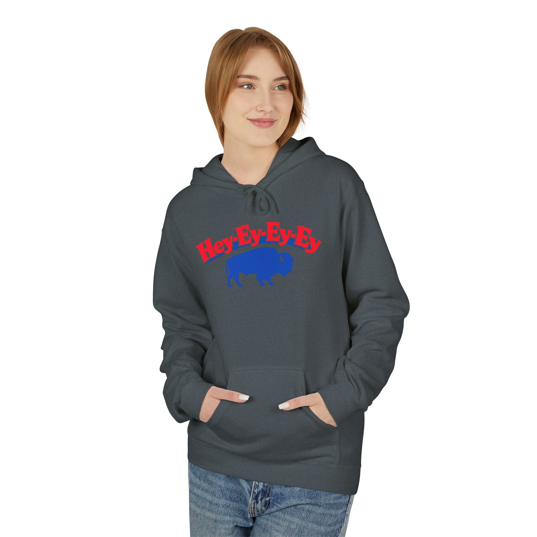 Hey-Ey-Ey Buffalo hoodie | Retro buffalo graphic