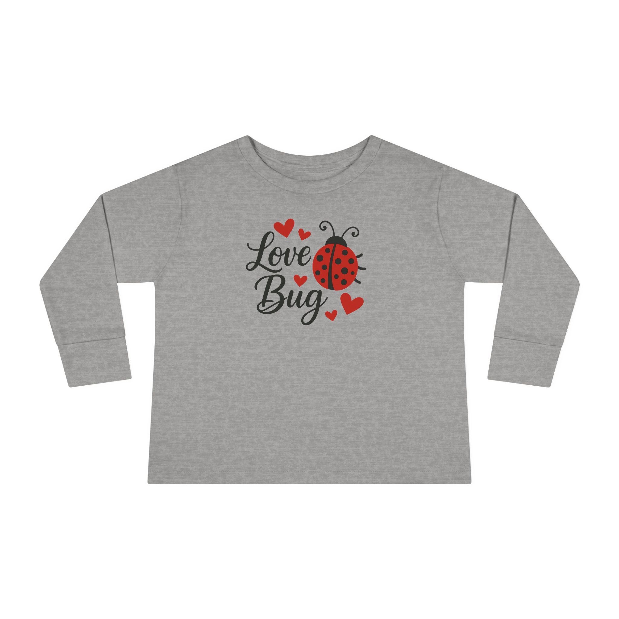 Love Bug Valentine's Toddler Long Sleeve Tee