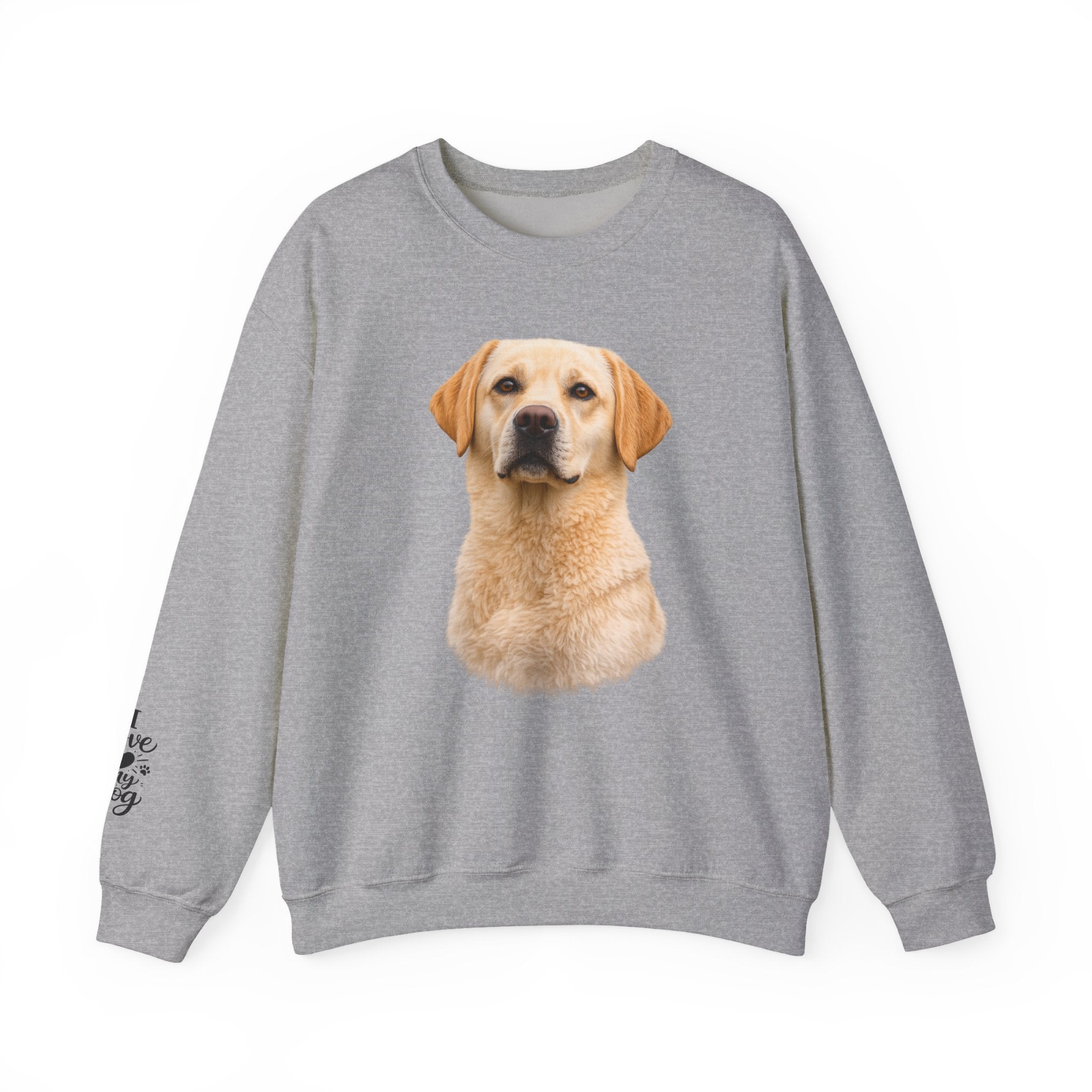 Yellow Labrador Retriever Portrait Sweatshirt | Dog Face Crewneck