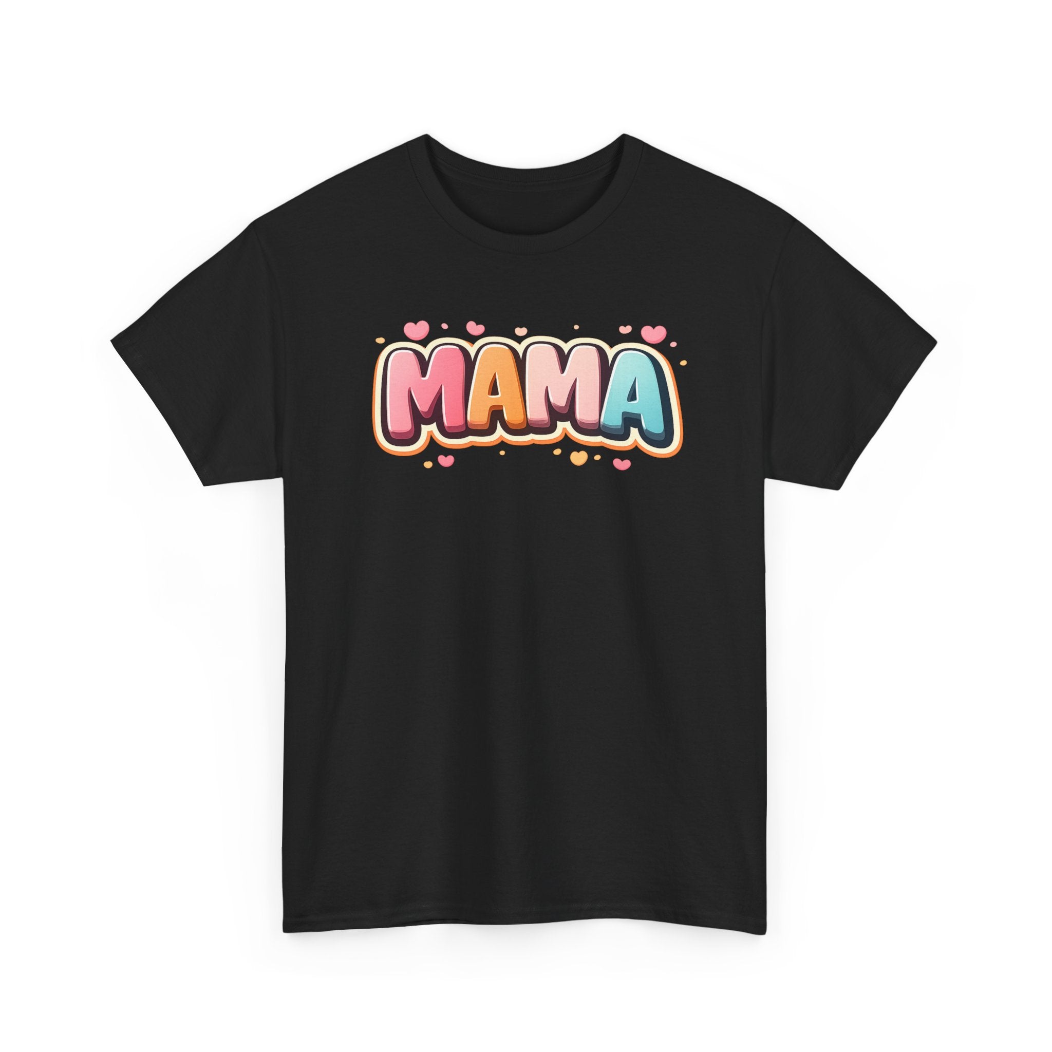 Mama Script Bubble Design T-Shirt