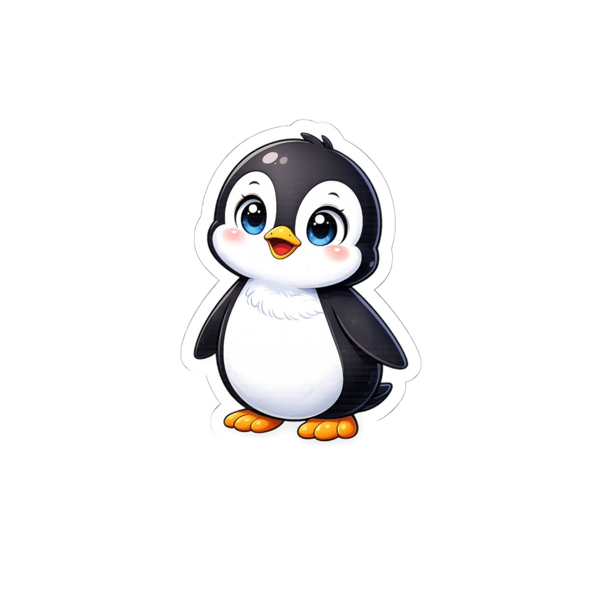 Cute Cartoon Penguin Kiss-Cut Stickers | Waterproof Vinyl Sticker