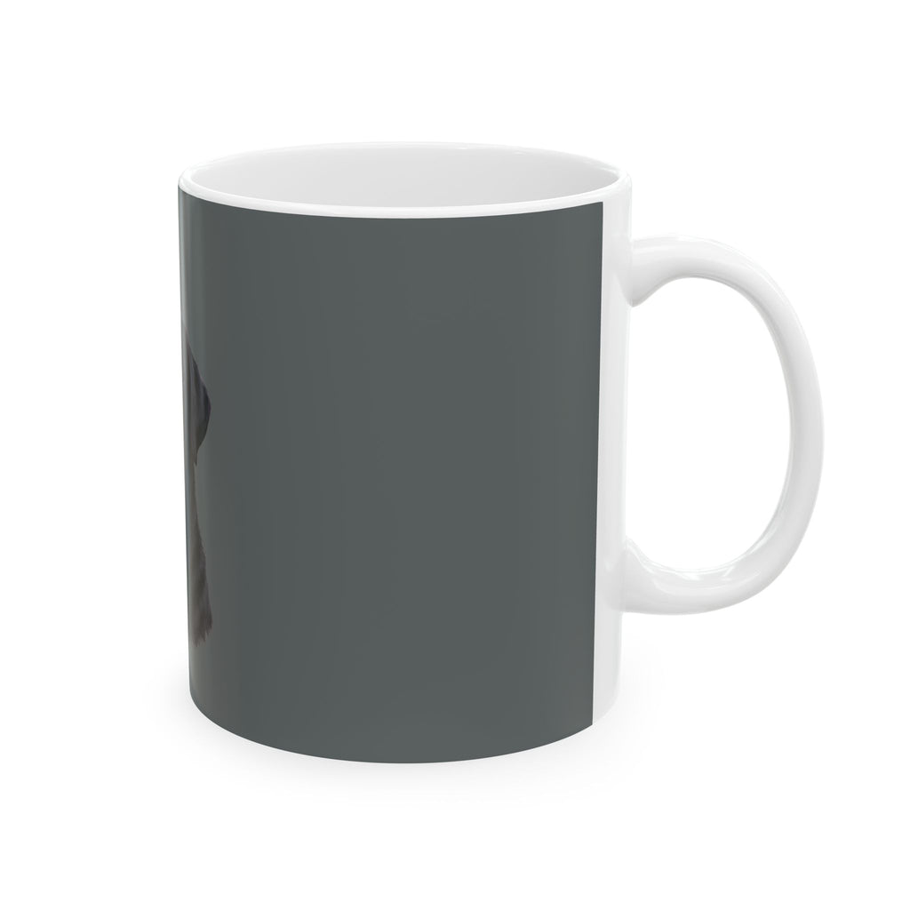 Black Labrador Portrait Mug | Dog Face Coffee Mug, Pet Lover Ceramic Mug