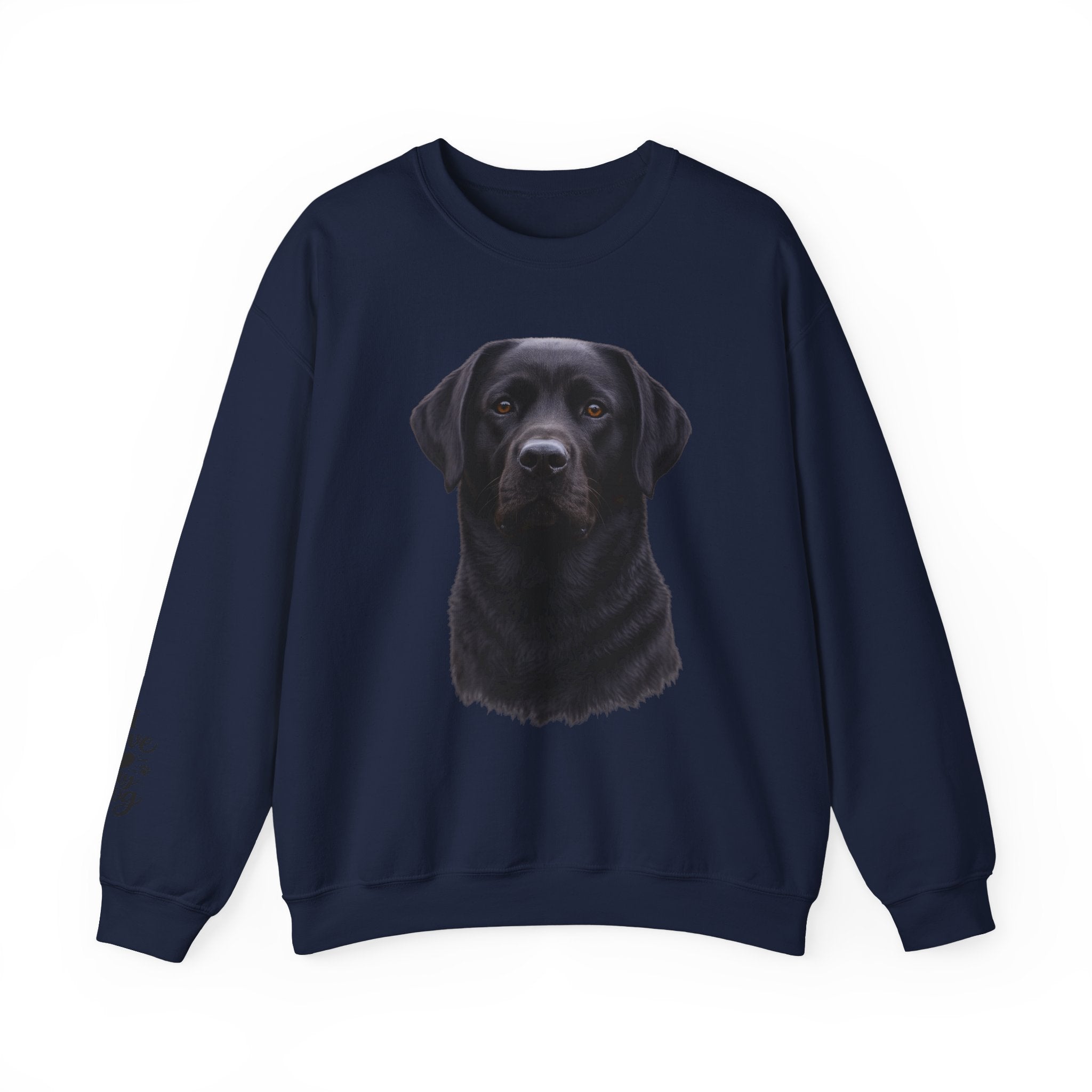 Black Labrador Portrait Sweatshirt | Dog Face Crewneck