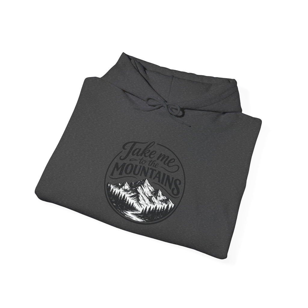 Take Me To The Mountains Hoodie — Adventure Graphic Pullover for Hikers