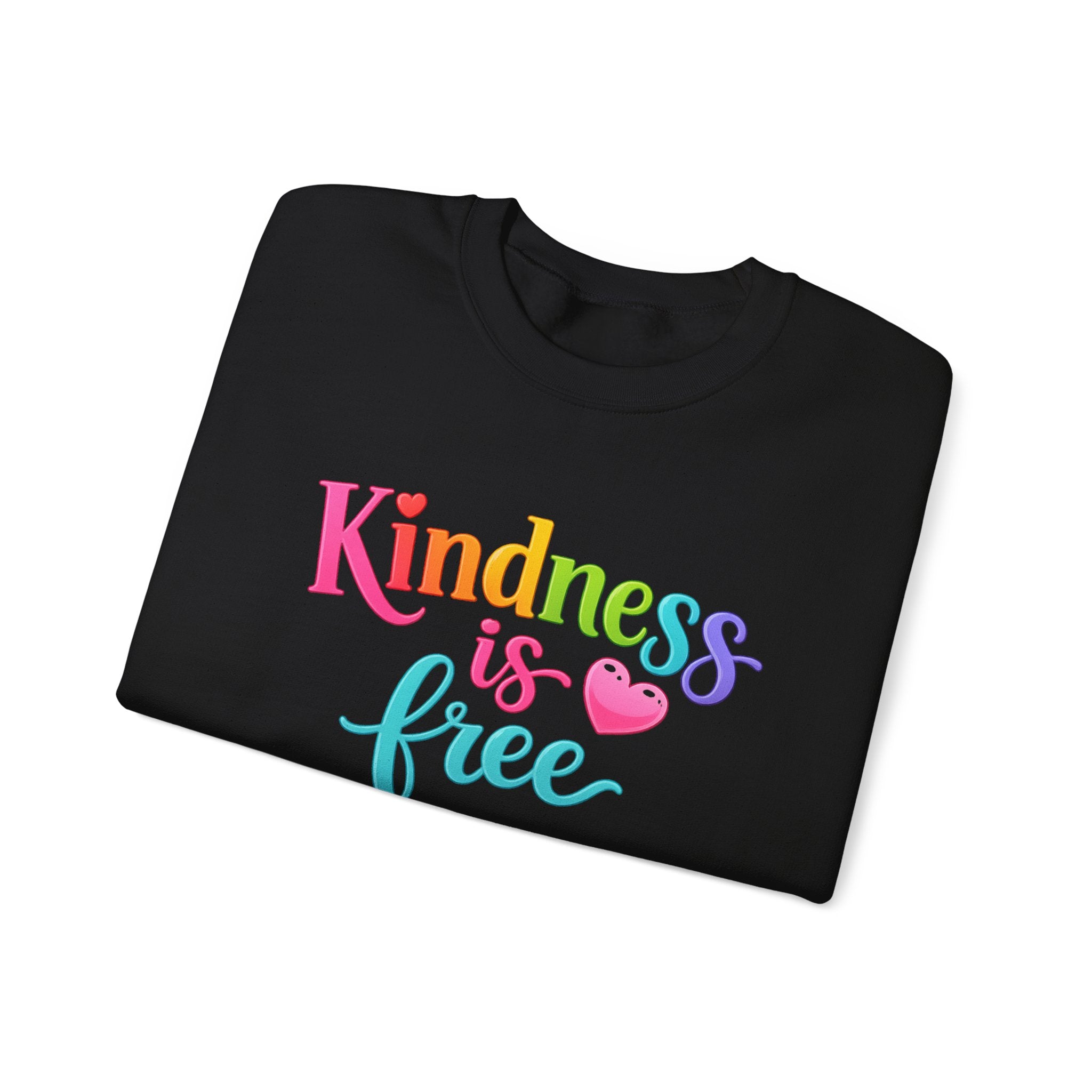 Kindness is Free sweatshirt | Crewneck, Rainbow Script