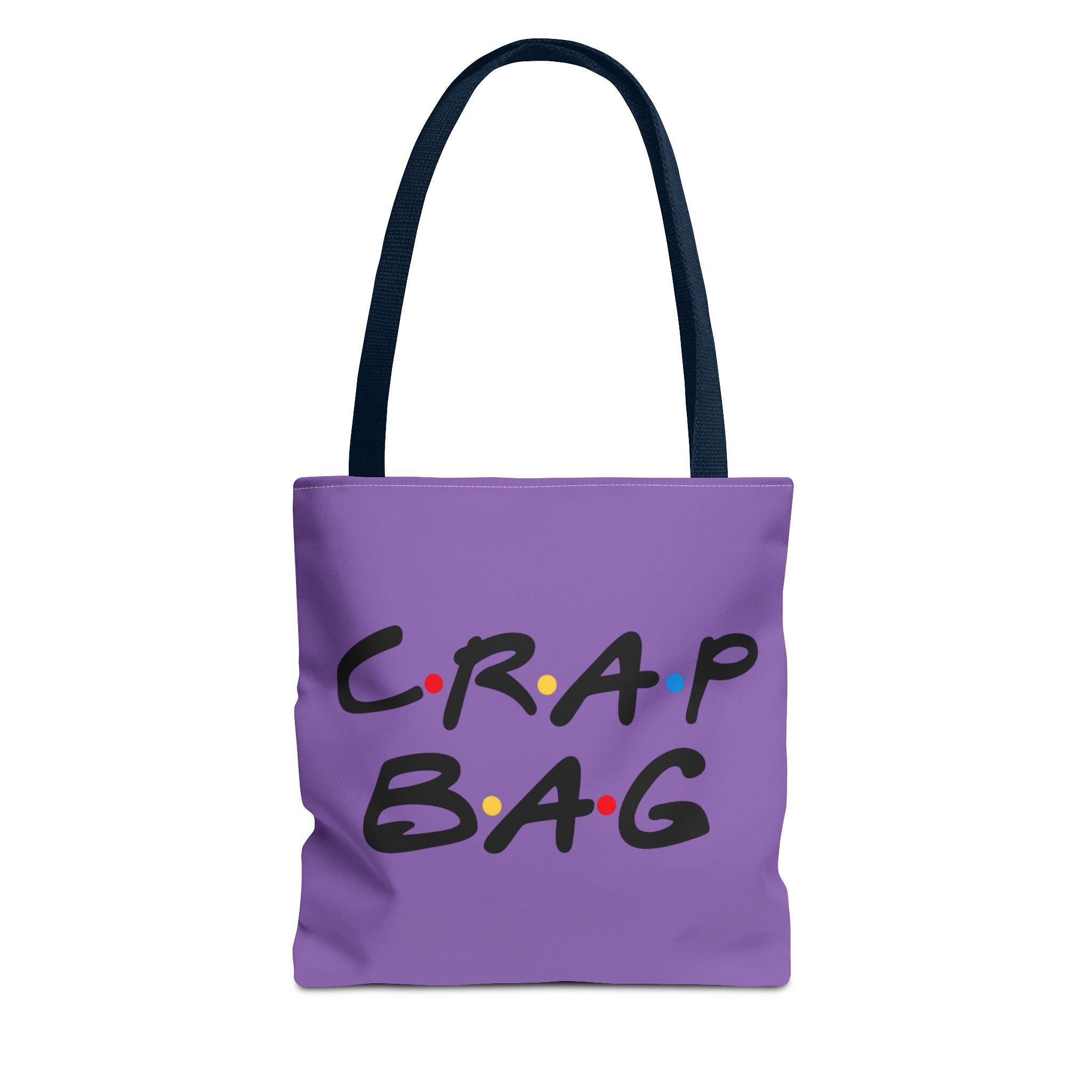 Friends Crap Bag Tote Bag | Purple All-Over Print Tote