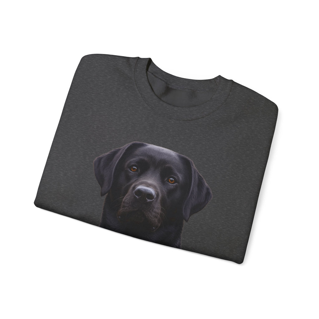 Black Labrador Portrait Sweatshirt | Dog Face Crewneck