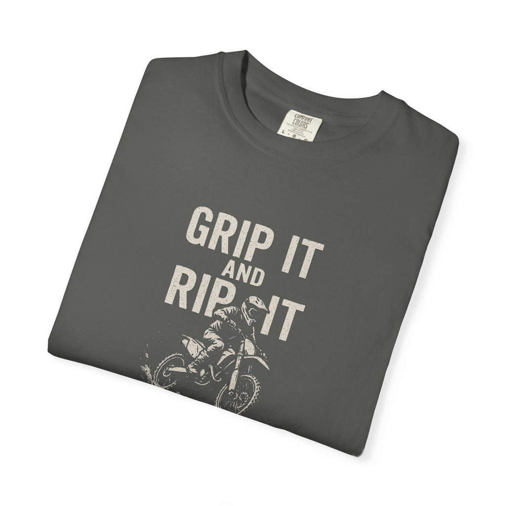 Grip It and Rip It Dirt Bike Tee | Vintage Bike Graphic T-Shirt