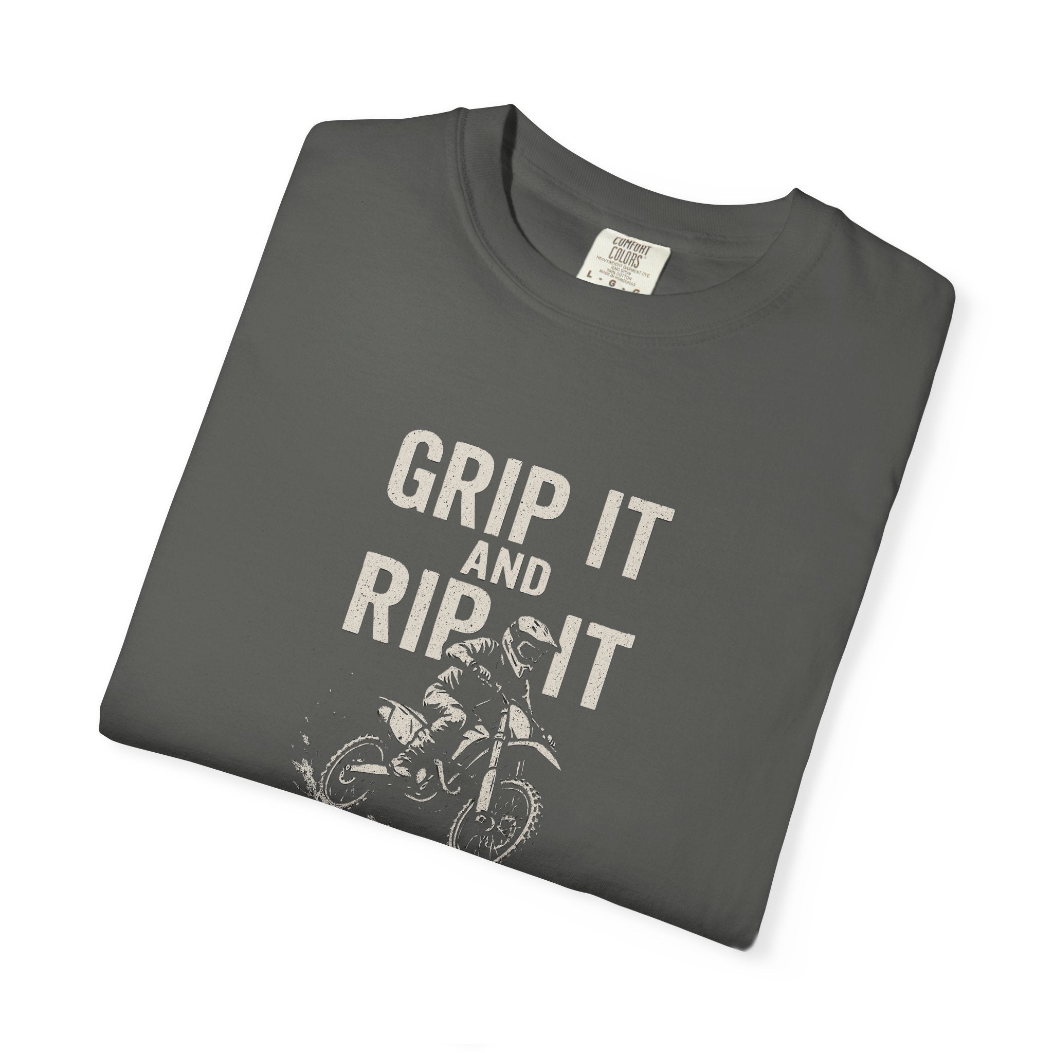 Grip It and Rip It Dirt Bike Tee | Vintage Bike Graphic T-Shirt