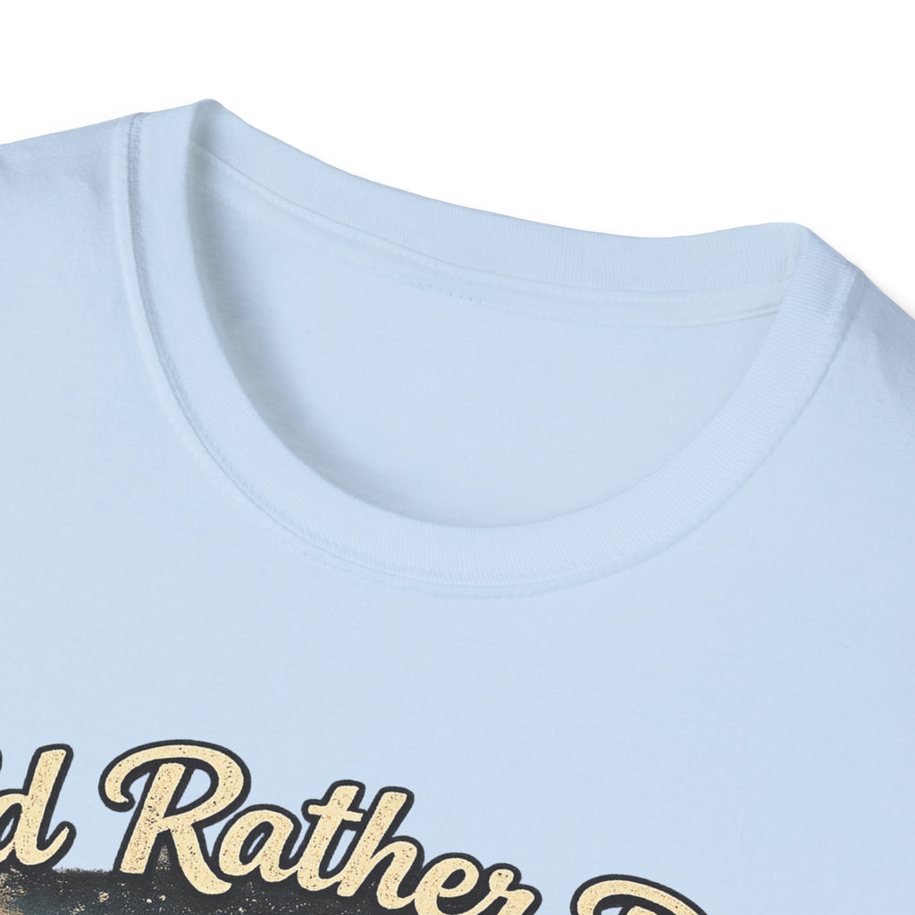 I'd Rather Be Camping T-Shirt | Mountain Forest Sunset Camping Shirt