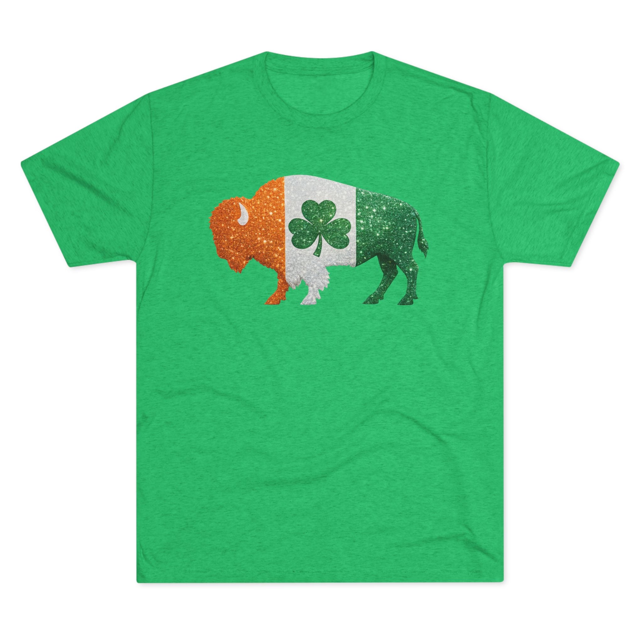 Irish Flag Buffalo Tee — St. Patrick’s Day Shamrock Bison T-Shirt