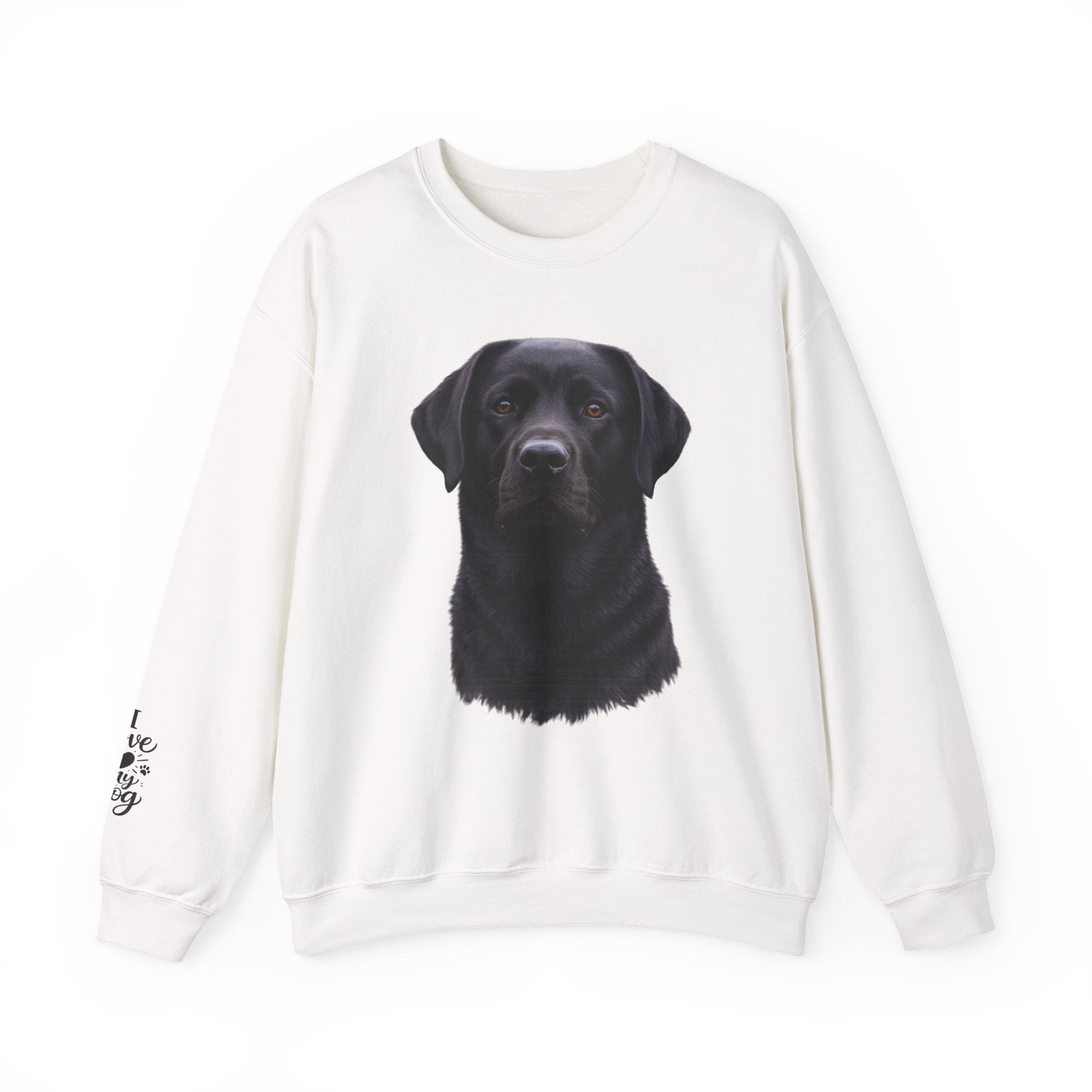 Black Labrador Portrait Sweatshirt | Dog Face Crewneck
