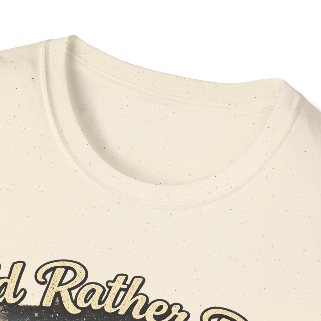 I'd Rather Be Camping T-Shirt | Mountain Forest Sunset Camping Shirt