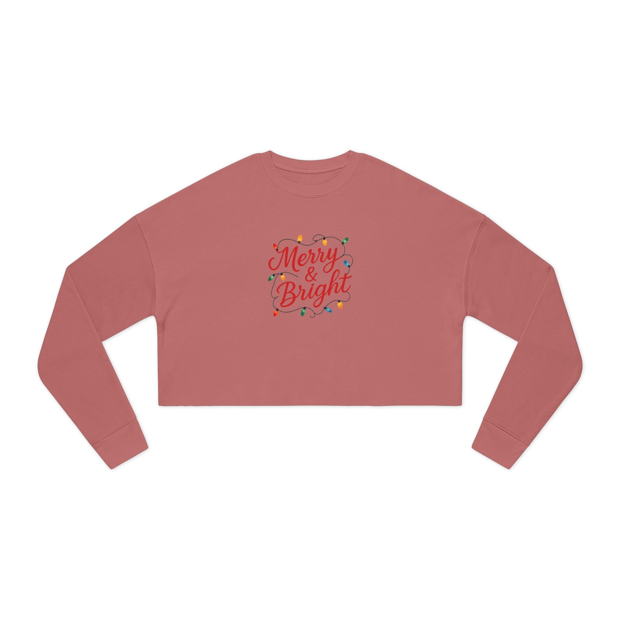 Women's Merry & Brights Cropped Holiday sweatshirt