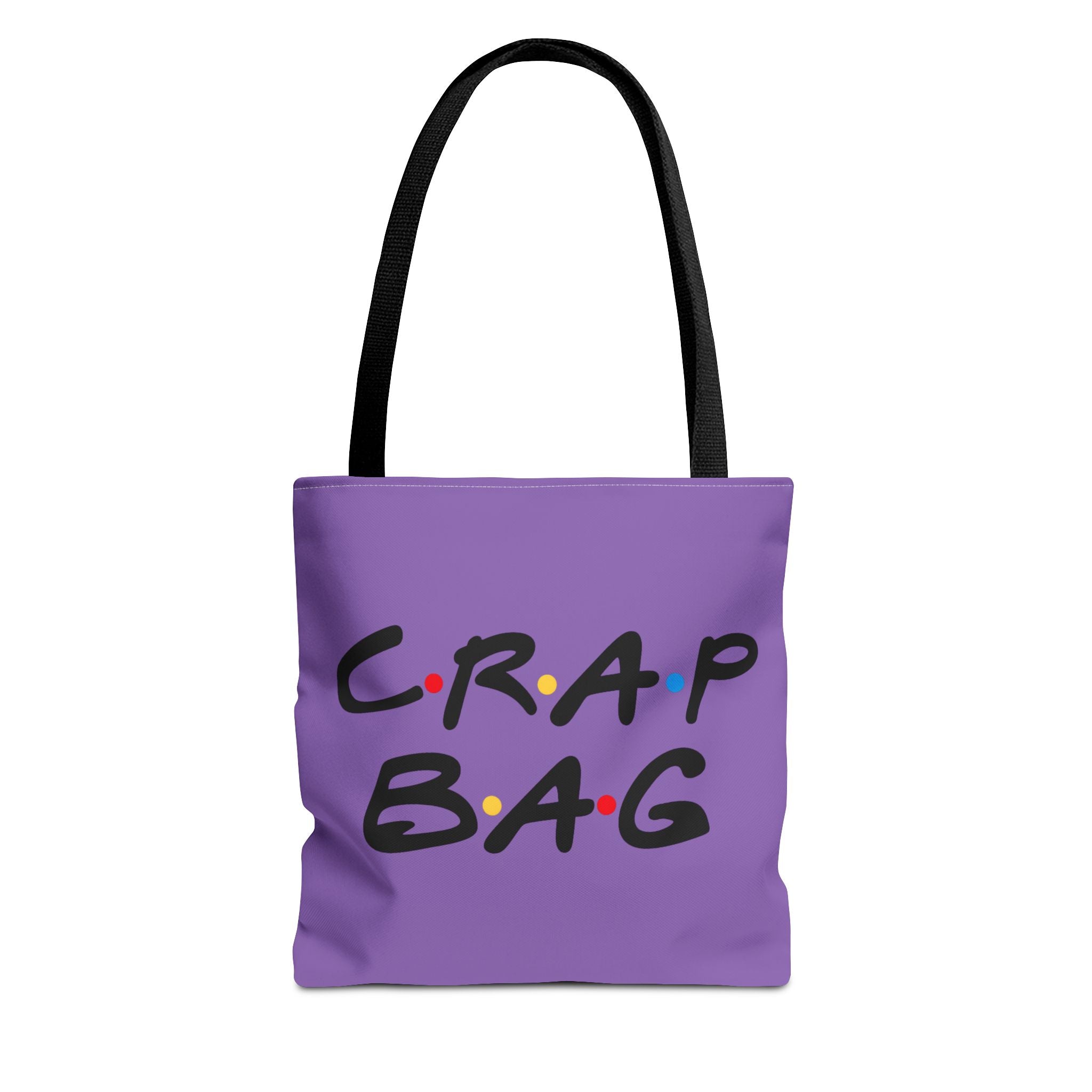 Friends Crap Bag Tote Bag | Purple All-Over Print Tote