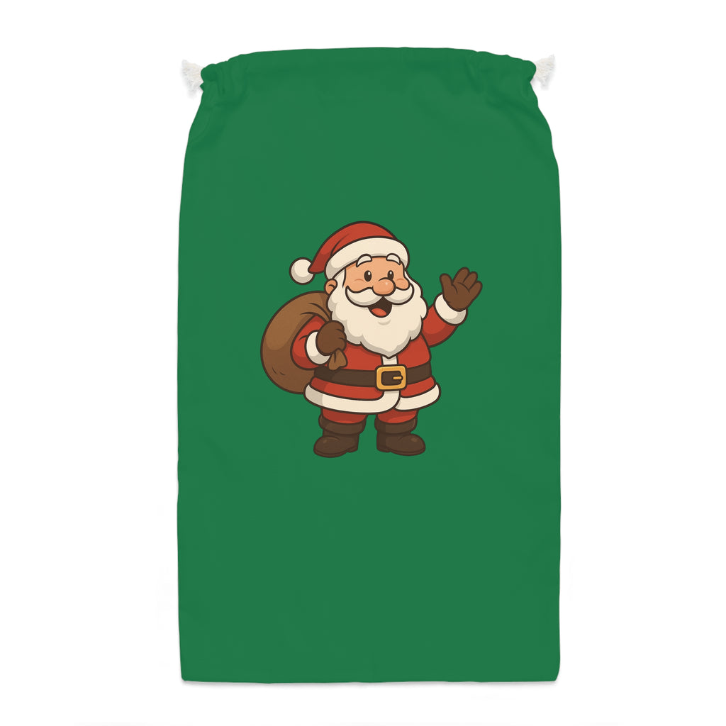 Cute Santa Claus Sack | Christmas Drawstring Gift Bag