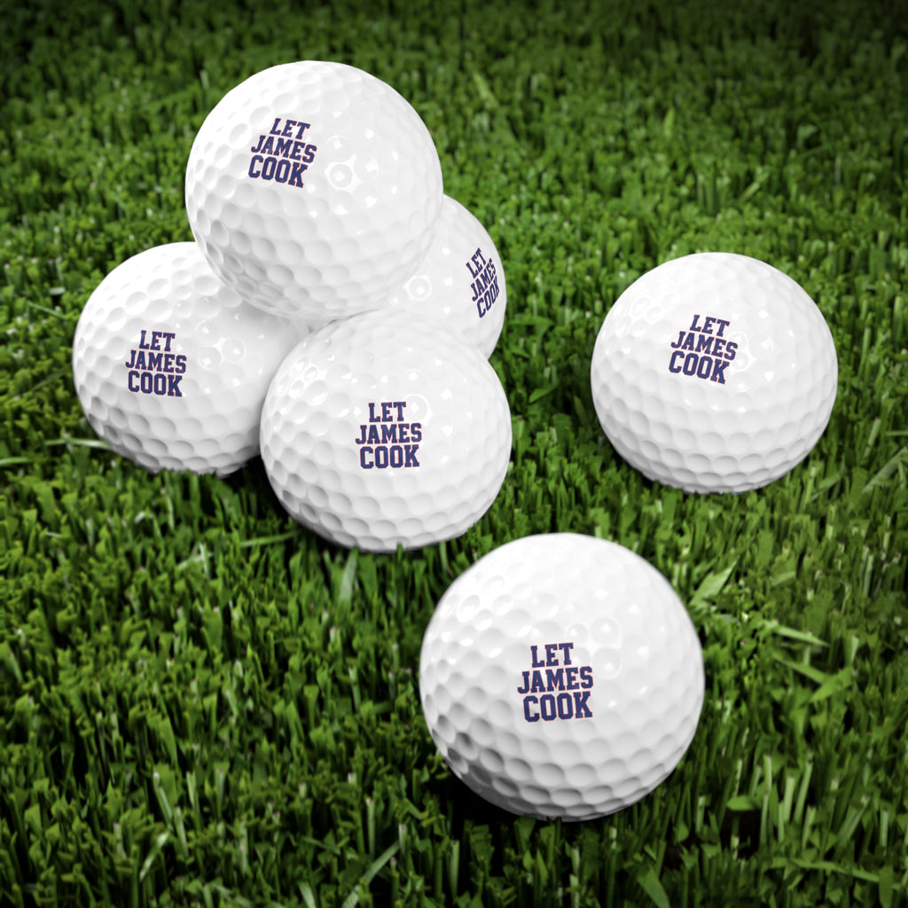 LET JAMES COOK Golf Balls, 6pcs