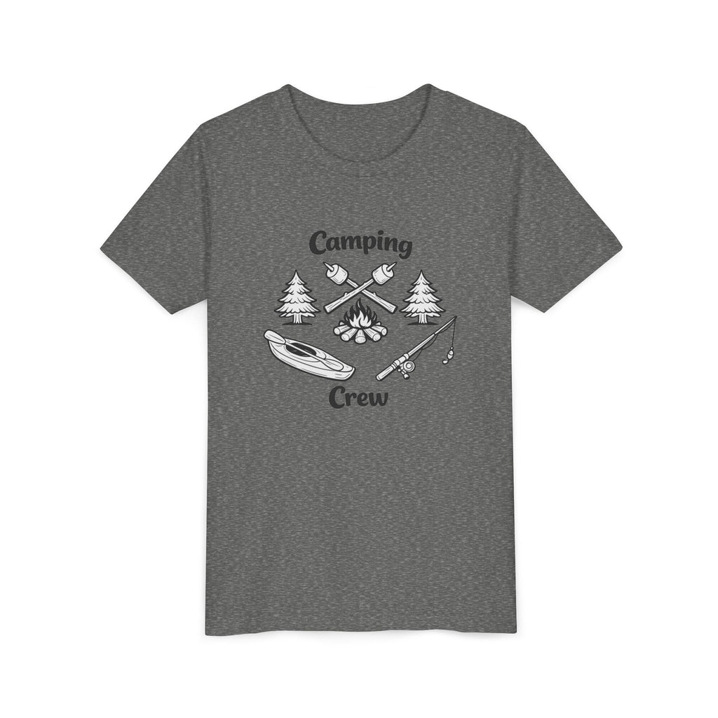 Camping Crew Youth Tee | Kayak, Campfire, Fishing Outdoors