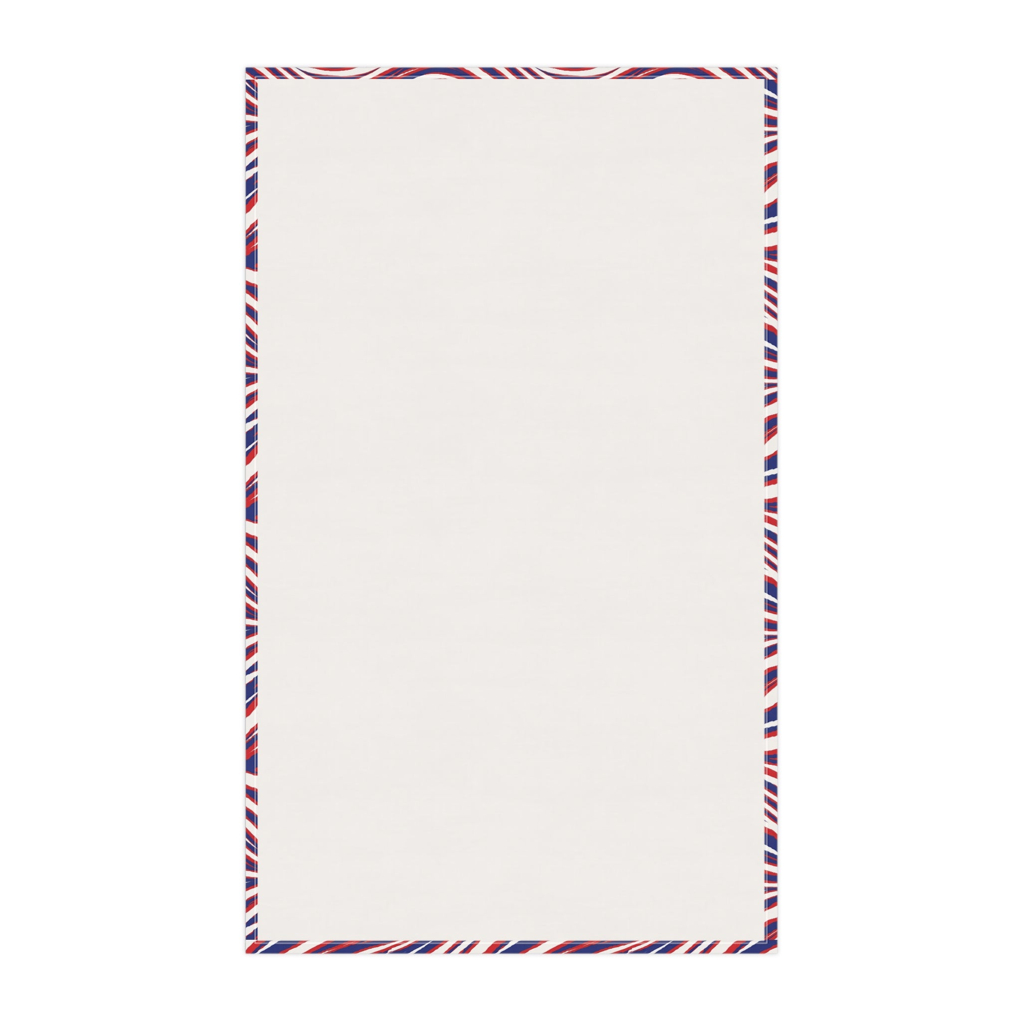 Buffalo Red White Blue Pattern Tea Towel | Striped Kitchen Towel