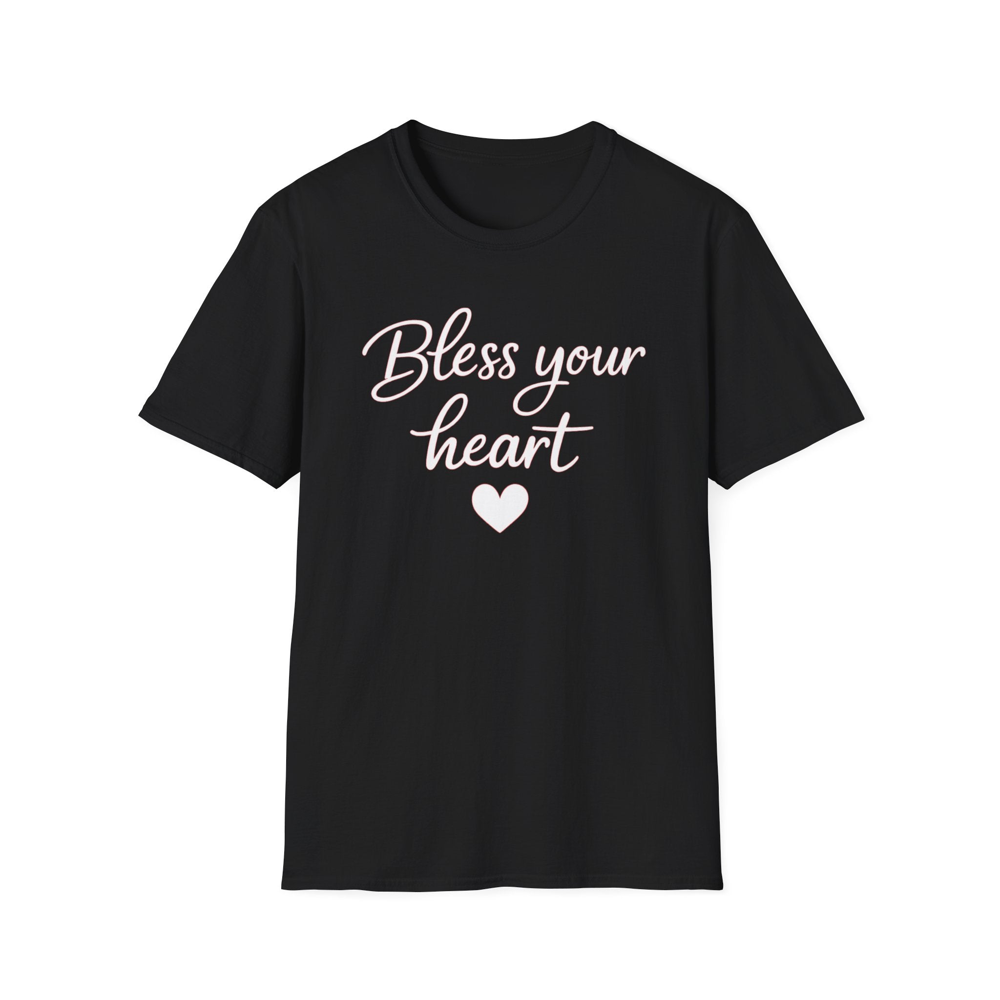 Bless Your Heart T-Shirt | Southern Phrase, Script Heart Design